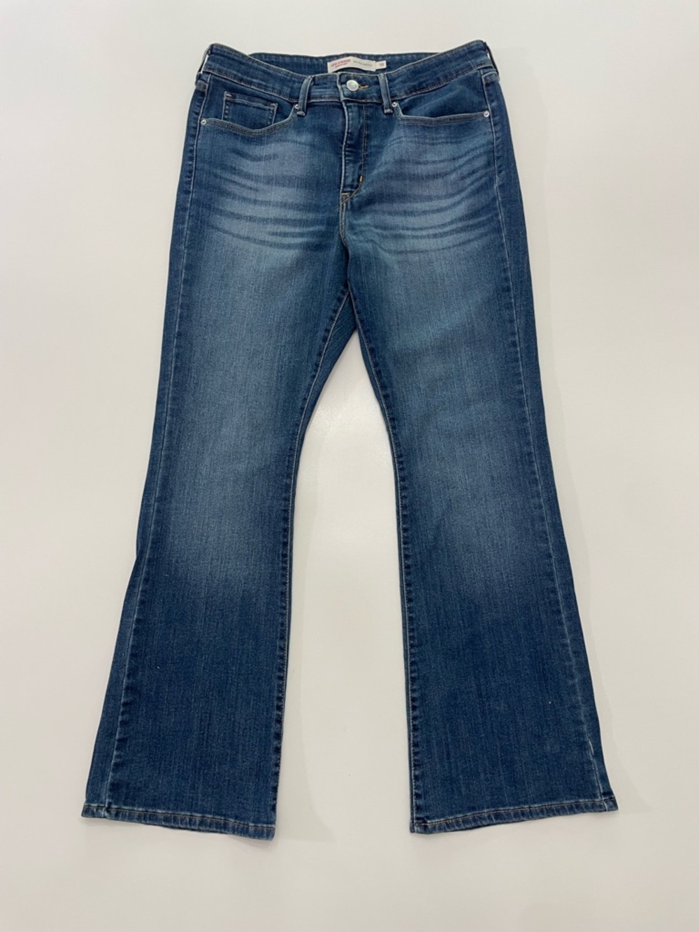 Levi's Bootcut Denim Jeans Mid Rise Medium Blue Womens 10S Western Cabincore